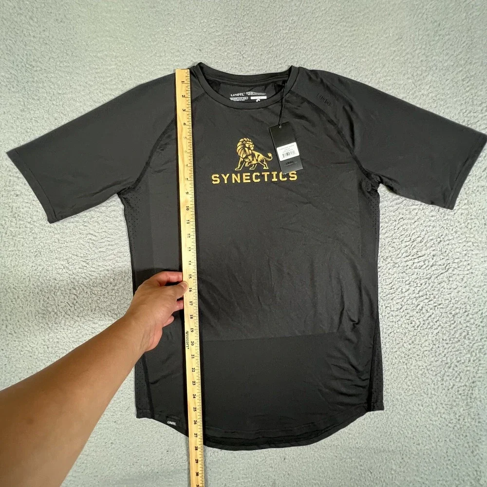 UNRL Shirt Mens Small Black Stride‎ Performance Stretch Gym Workout Crossfit NWT